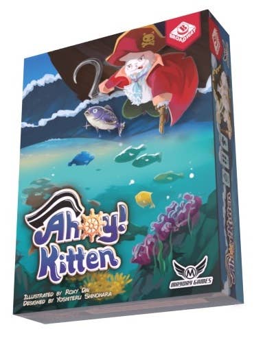 Ahoy Kitten 2-6 Player Casual Press Your Luck Pirate Game
